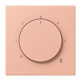 Centre plate for thermostat, rose clair (32102)