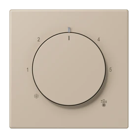 Centre plate for thermostat, ombre naturelle claire (32142)