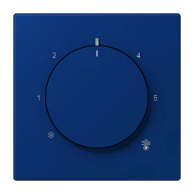 Centre plate for thermostat, bleu outremer foncé (4320T)