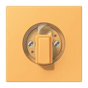 Abdeckung 1fach, für Drehschalter, ocre jaune clair (4320L)