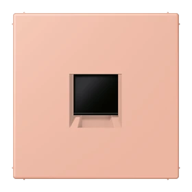 Abdeckung (gerastet) für Modular-Jack-Steckbuchsen, 1fach, UMA-CAT6A, RADIALL, Panduit, Assmann, rose clair (32102)