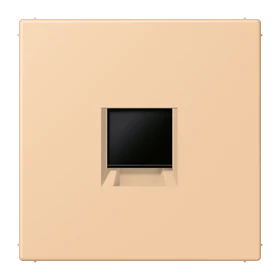 Abdeckung (gerastet) für Modular-Jack-Steckbuchsen, 1fach, UMA-CAT6A, RADIALL, Panduit, Assmann, terre sienne claire 31 (32122)