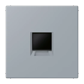 Abdeckung (gerastet) für Modular-Jack-Steckbuchsen, 1fach, UMA-CAT6A, RADIALL, Panduit, Assmann, gris clair 59 (4320O)