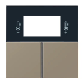 Tasterset 3-voudig, F40 Ruimtecontroller, ombre naturelle moyenne (32141)