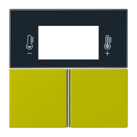 Tasterset 3-voudig, F40 Ruimtecontroller, vert olive vif (4320F)