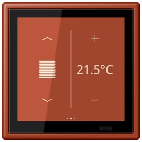 Controlador de zona KNX LS TOUCH com aro LS 990, Seguro, l'ocre rouge (32110)