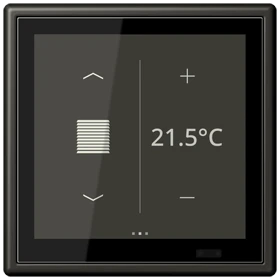 Controlador de zona KNX LS TOUCH com aro LS 990, Seguro, ombre naturelle 59 (4320R)