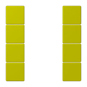 Tasterset 4-voudig, F50, vert olive vif (4320F)
