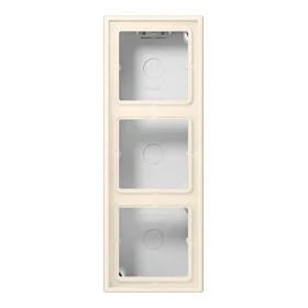Surface cap 3-gang, blanc ivoire (4320B)