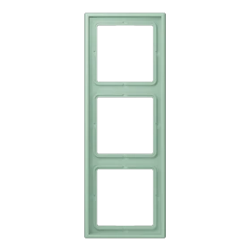 Placca 3 moduli, vert anglais clair (32041)