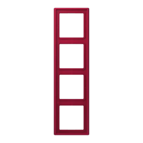 Frame 4-gang, rouge carmin (32100)