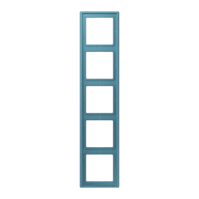 Frame 5-gang, céruléen vif (32031)