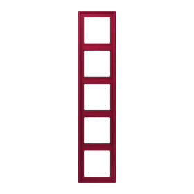 Frame 5-gang, rouge carmin (32100)