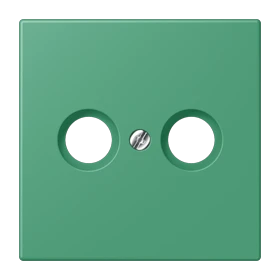 Centre plate 1-gang, for antenna outlet sockets, vert 59 (4320G)