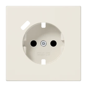 Centre plate for SCHUKO® socket insert with USB charger, Safety Plus, thermoplastic, ivory