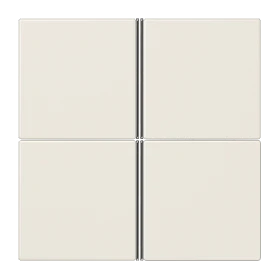 Cover kit 4-gang, F40, ivory