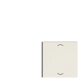 Cover 1+4 4-gang, F40, ivory