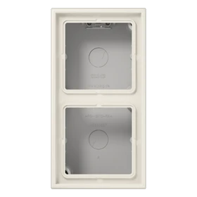 Boîtier saillie 2 postes, Ivoire