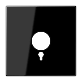Centre plate, for panic button, black