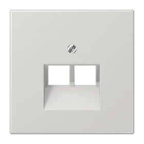 Centre plate for IAE/UAE sockets, 2 x 8-pole, light grey