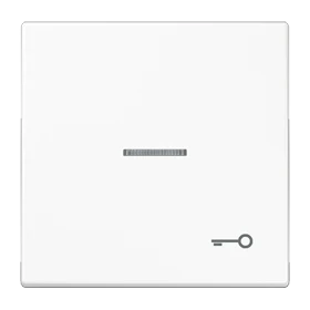 Rocker, symbol "door", with lens, white