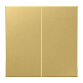 Rocker 2-gang, classic brass