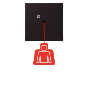 Pulsante a tirante, noir d'ivoire (4320E)