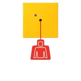 Pulsante a tirante, le jaune vif (4320W)