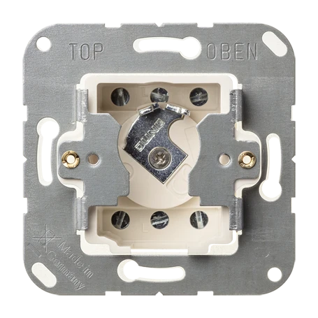 Sleutelschakelaar (basiselement) met demontagebeveiliging, Universeel 2-polig wisselschakelaar, 16 AX 250 V ~