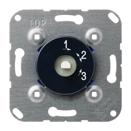 Draaischakelaar, 3-stappen-schakelaar zonder OFF-stand, 16 AX 250 V ~, antraciet
