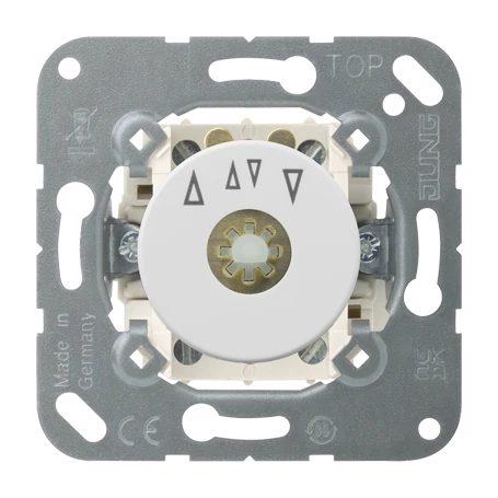Rotary blind switch insert, 2-pole (2 motors),  A 250 V ~, white