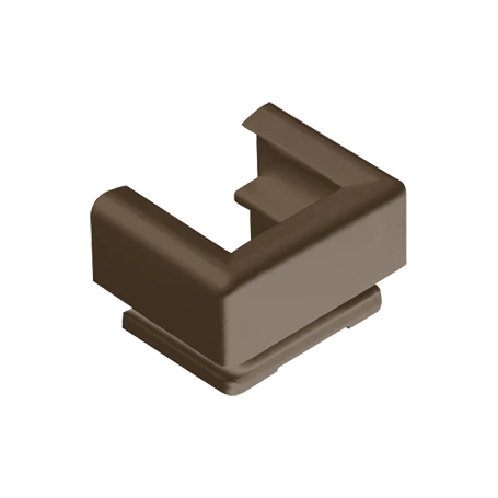 Cable inlet, for cable duct 15 x 15 mm, brown