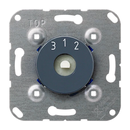 3-stappen-schakelaar, zonder OFF-stand, 2-polig, 10 AX 250 V ~, antraciet