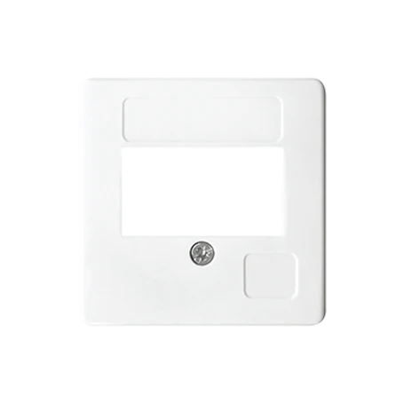 Centre plate for telephone sockets, 1-gang, white