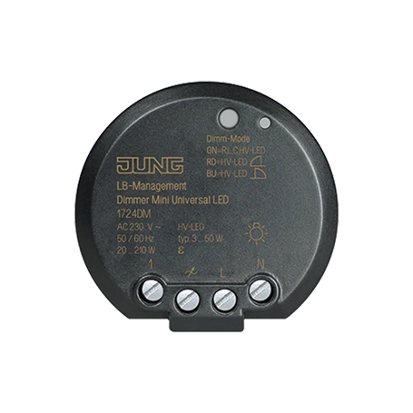Dimmer mini universal LED, flush-mounted