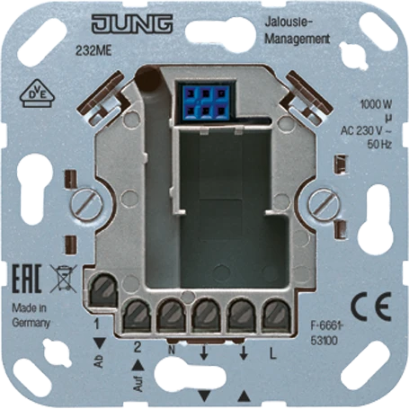 Motor-Steuerungs-Einsatz, AC 230 V ~, max. 1 Motor 1000 W, mit Nebenstelleneingang
