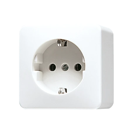 SCHUKO® socket, set, screw terminals, white