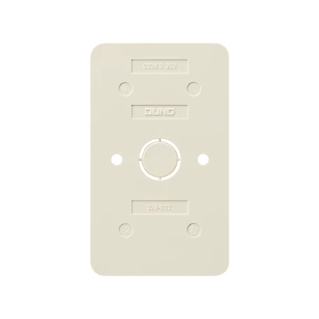 Tylna płytka 2-krotna, dla gniazd podwójnych, Thermoplastic, kremowy