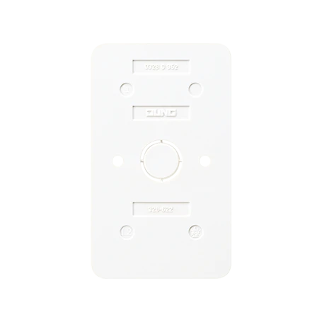 Ground plate, 2-gang, for 2-gang sockets, white