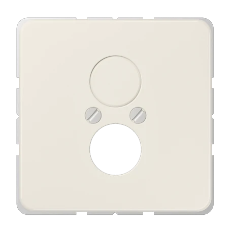 Afdekking, voor 2 ronde connector tot 18,5 mm Ø, wit
