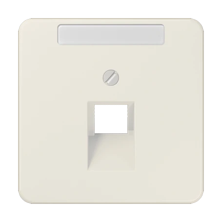 Centre plate for IAE/UAE sockets, 1 x 8-pole, ivory