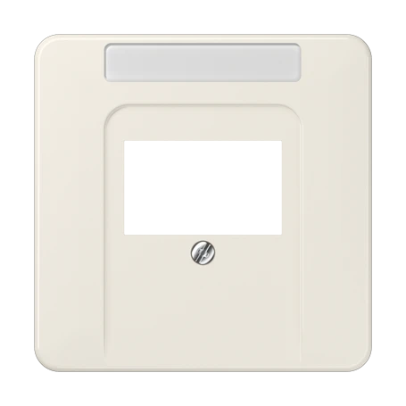 Abdeckung für TAE-Anschlussdosen, 1fach, weiß (ivory)