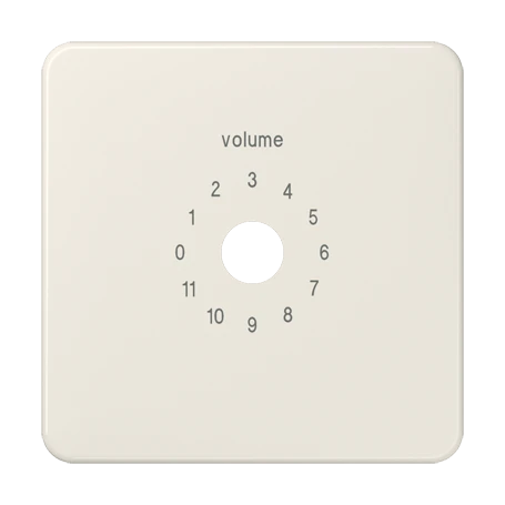 Afdekking, voor volumeregelaar, wit
