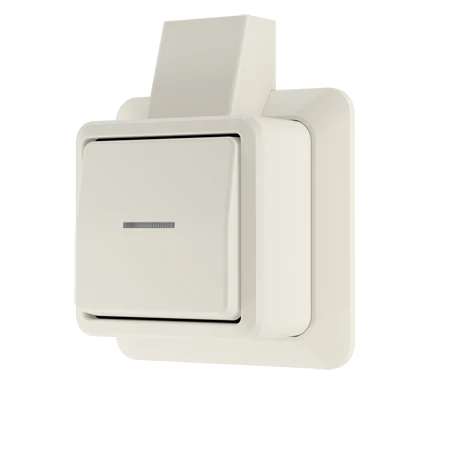 Wipcontroleschakelaar, set, Universeel 1-polig of wissel, 10 AX, 250 V ~, wit