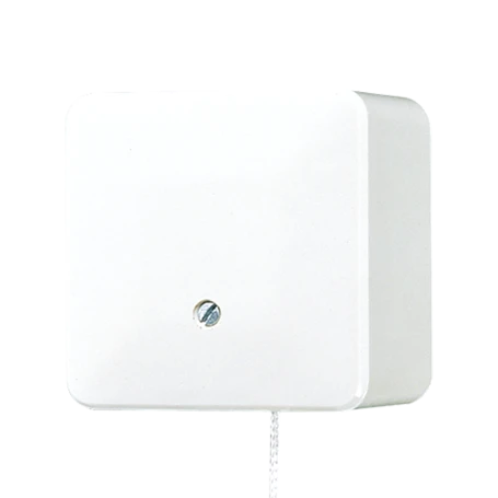 2-way pull cord switch, 1-pole, 2-way, 10 AX, 250 V ~, white
