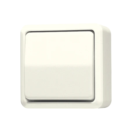 Wippschalter, Kreuz, 10 AX 250 V ~, weiß (ivory)