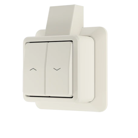 Jaloeziewipschakelaar, set, 1-polig, 10 AX, 250 V ~, wit