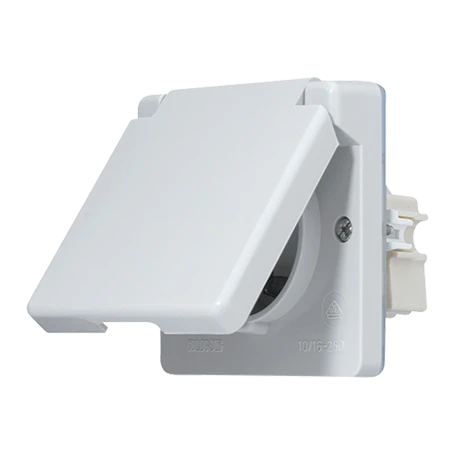 Wandcontactdoos met randaarde, 16 A 250 V ~, IP 44, WG 600