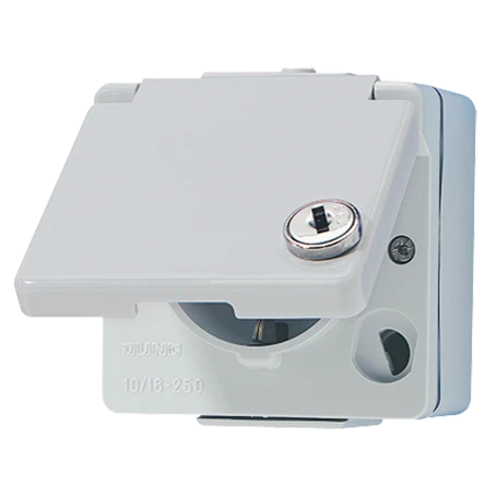 SCHUKO® socket, with safety lock