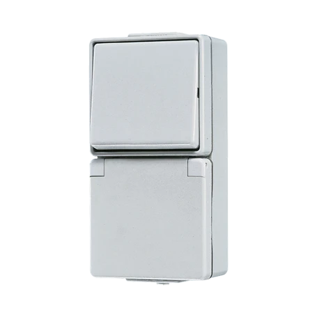 SCHUKO®-Steckdose 16 A 250 V ~ mit Schalter Universal Aus-Wechsel 10 AX 250 V ~